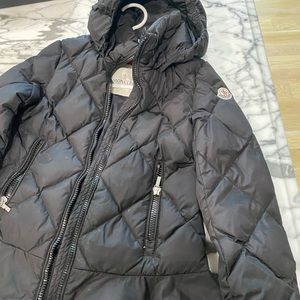 Darling black down peplum girls jacket size 6!  Great condition